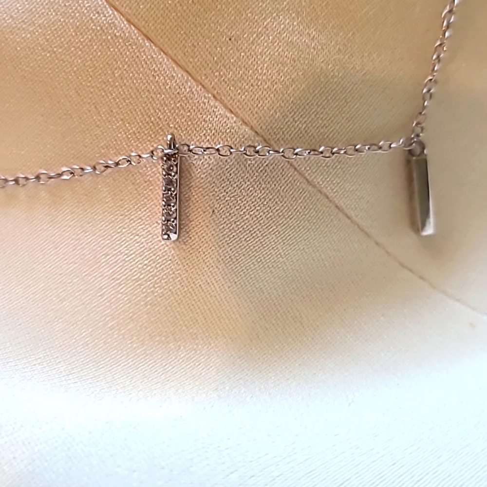 925 CZ accented necklace - Picture 4 of 4